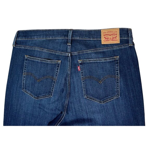 Levi's Women 726 High Rise Flare Leg Denim Jeans Plus Size 18W Blue Stretch NWOT - Picture 10 of 16